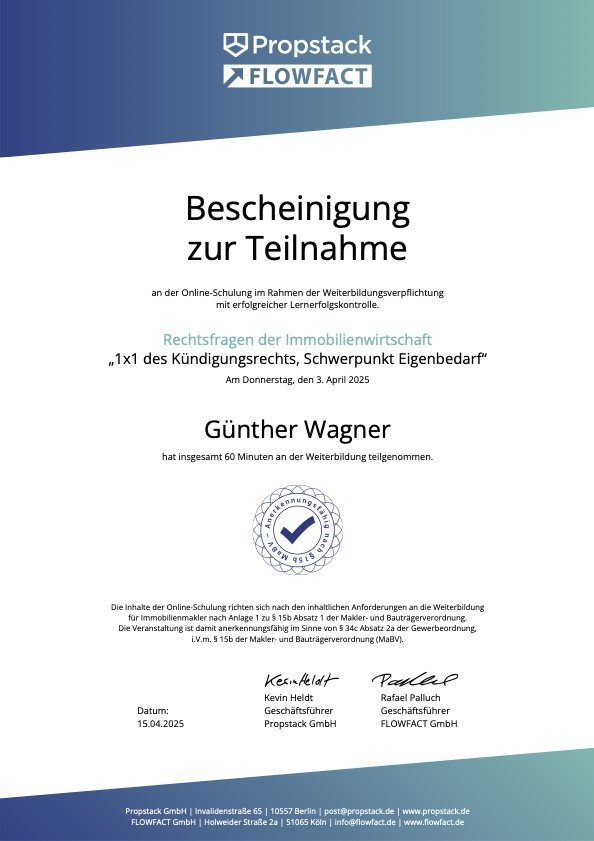 Kündigungsrecht: Eigenbedarf Kündigungsrecht: Eigenbedarf