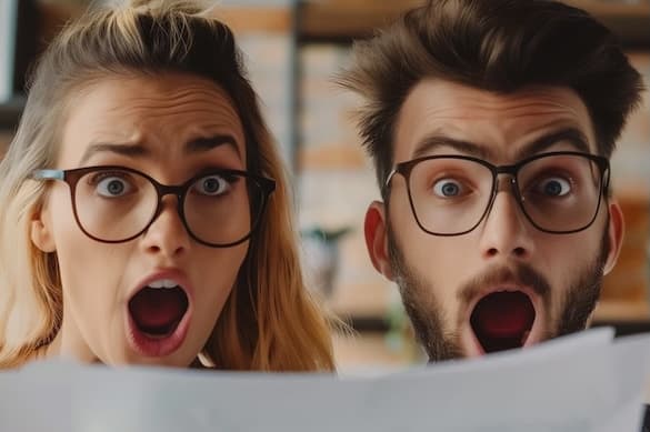 Eigenbedarfskündigung: Mieter schauen entsetzt Eigenbedarfskündigung: Mieter schauen entsetzt