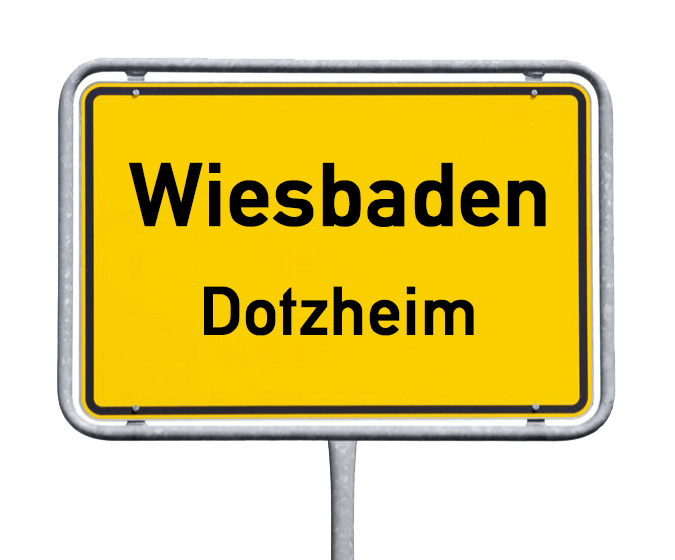 Ortsschild Wiesbaden-Dotzheim