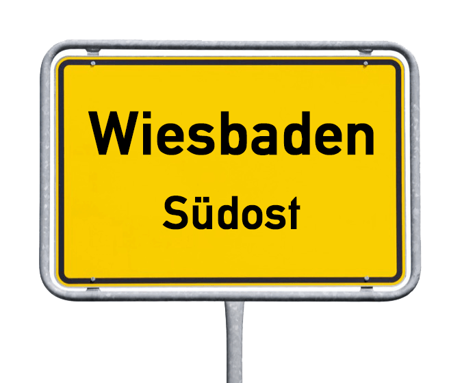 Ortsschild Wiesbaden-Sdost