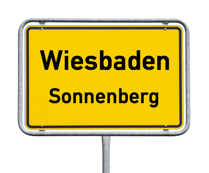 Ortsschild Wiesbaden-Sonnenberg