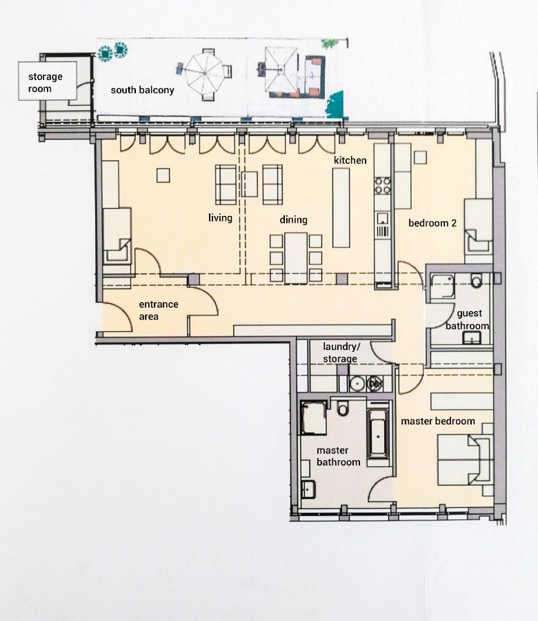 floor plan Etagenwohnung Wiesbaden