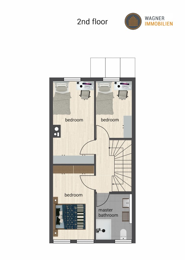 floor plan 2nd floor Reihenmittelhaus Mainz