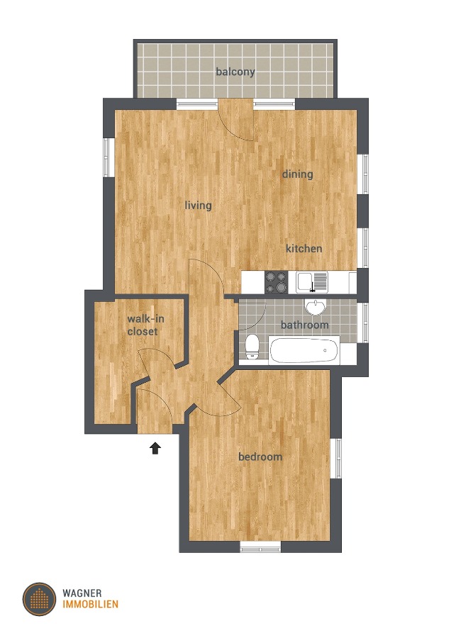 floor plan Dachgeschosswohnung Wiesbaden