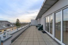 Dachterrasse Richtung Mainz Modernes Penthouse mit gehobener Ausstattung am Schlo Freudenberg | WAGNER IMMOBILIEN