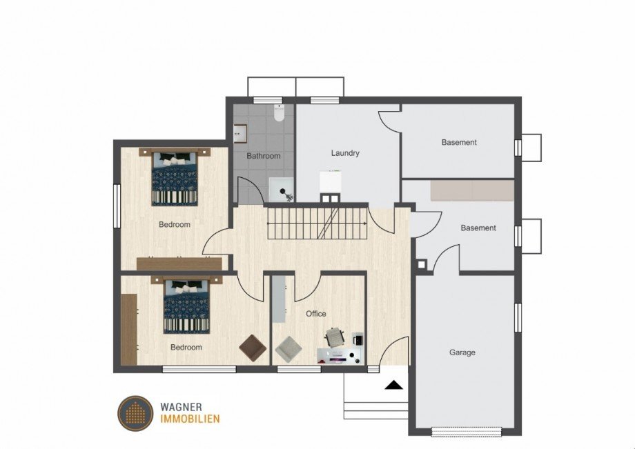 Floor plan lower floor Einfamilienhaus Mainz