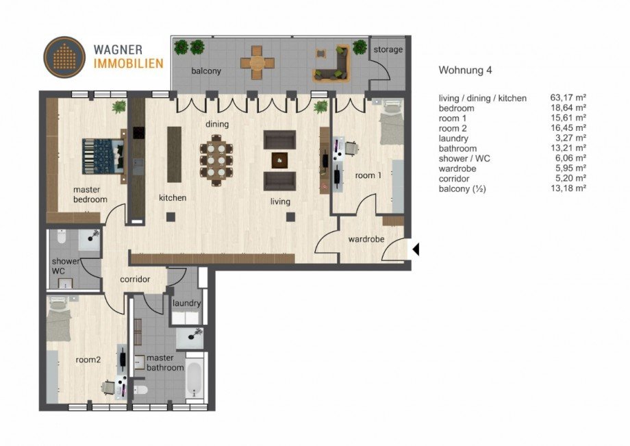 floor plan Etagenwohnung Wiesbaden