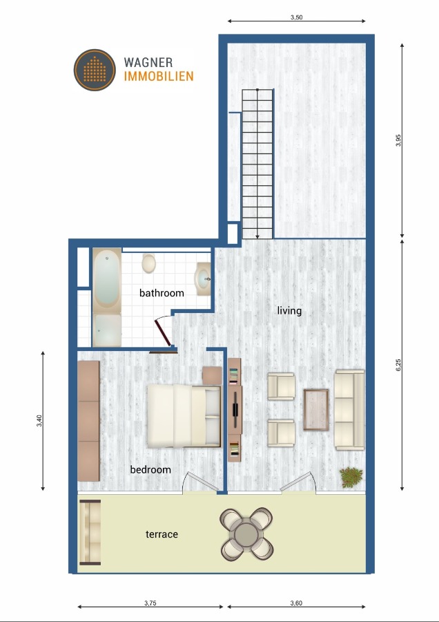 floor plan 2nd floor Maisonettewohnung Wiesbaden