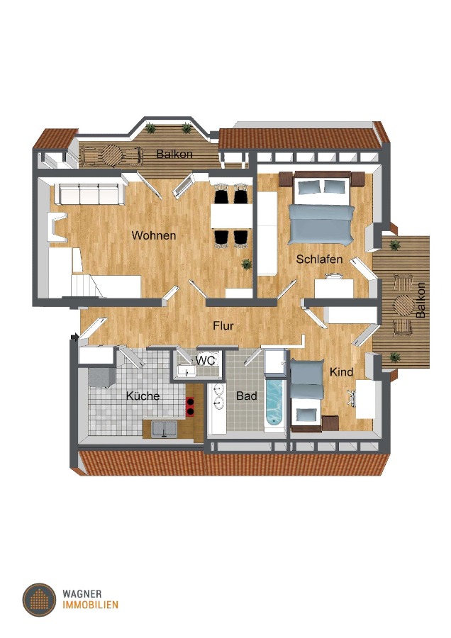 main floor plan Maisonettewohnung Wiesbaden