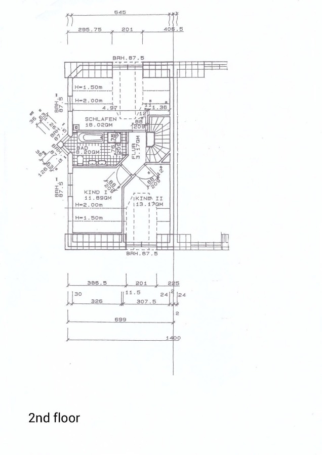 2nd floor Doppelhaushlfte Wiesbaden